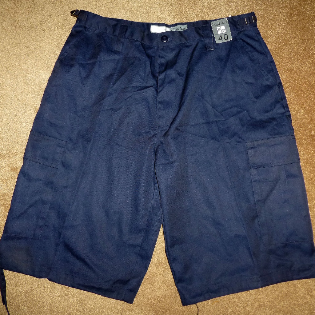 Regal Wear Navy Blue Long Shorts - Size 40